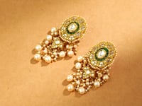 Kusha Polki Long Earrings