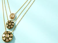 Kirti Polki And Diamond Pendant