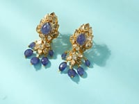 Kelolina  Polki And Diamond Long Earrings