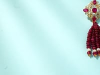 Vatsya Polki And Diamond Long Earrings