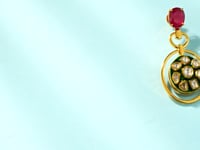 Fiorra Polki Long Earrings