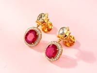 Ravina Polki And Diamond Long Earrings