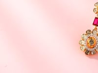 Meenal Polki And Diamond Long Earrings