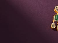 Saloni Polki And Diamond Long Earrings