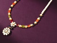 Tanvi Polki And Diamond Necklace