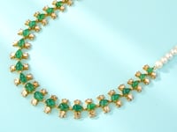 Mishka Polki And Diamond Long Necklace