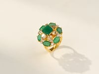 Risha Polki And Diamond Ring