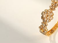 Louise Polki  And Diamond Bangle