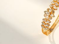 Raksha Polki And Diamond Bangle