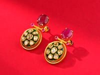 Tolena Polki Long Earrings