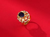 Aashi Polki And Diamond Ring