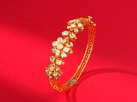 Rakshita Polki And Diamond Bangle