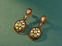 Yuvia Polki Long Earrings