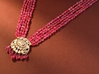 Kavisha Polki And Diamond Bead Pendant