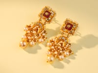 Jasleen Polki Long Earrings