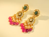 Limsha Polki Long Earrings