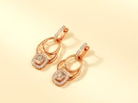 Neeta Polki And Diamond Hoops