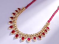 Sonika Polki And Diamond Necklace