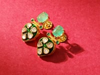 Norita Polki Long Earrings