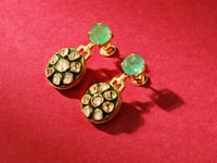 Ritvi Polki Long Earrings