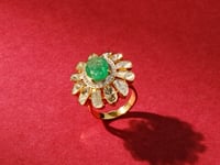 Aashi Polki And Diamond Ring