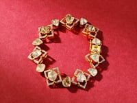 Tanaz Polki And Diamond Loose Bracelet