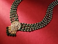 Keshika Polki And Diamond Bead Pendant