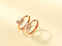 Pallavi Polki And Diamond Hoops