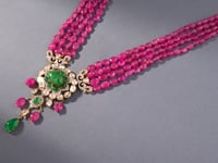Arohi Polki And Diamond Bead Pendant