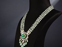 Nisha Polki And Diamond Bead Pendant