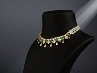 Leena Polki And Diamond Necklace
