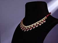 Sonika Polki And Diamond Necklace