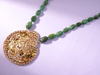 Kirti Polki And Diamond Bead Pendant