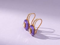 Apsra Polki And Diamond Hoops