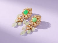 Riva Polki And Diamond Long Earrings
