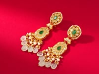 Yuvika Polki Long Earrings