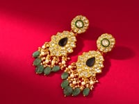Anusya Polki Long Earrings