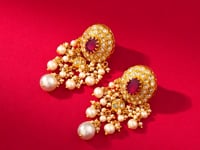 Neeta Polki Long Earrings