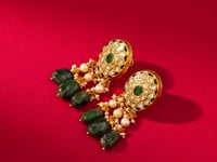 Ruchi Polki Long Earrings