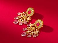 Janika Polki Long Earrings