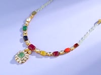 Simran Polki And Diamond Necklace