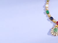 Simran Polki And Diamond Necklace