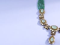 Tia Polki And Diamond Bead Pendant