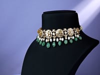 Nida Polki And Diamond Choker