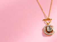 Rupal Polki And Diamond Pendant