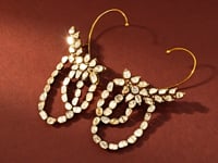 Vini Polki And Diamond Earcuff