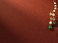 Eden Polki And Diamond Long Earrings