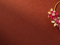 Daisy Polki And Diamond Long Earrings