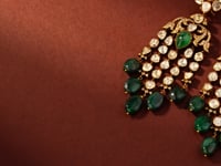Urvita Polki And Diamond Long Earrings