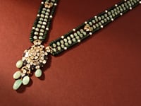 Aria Polki And Diamond Bead Pendant